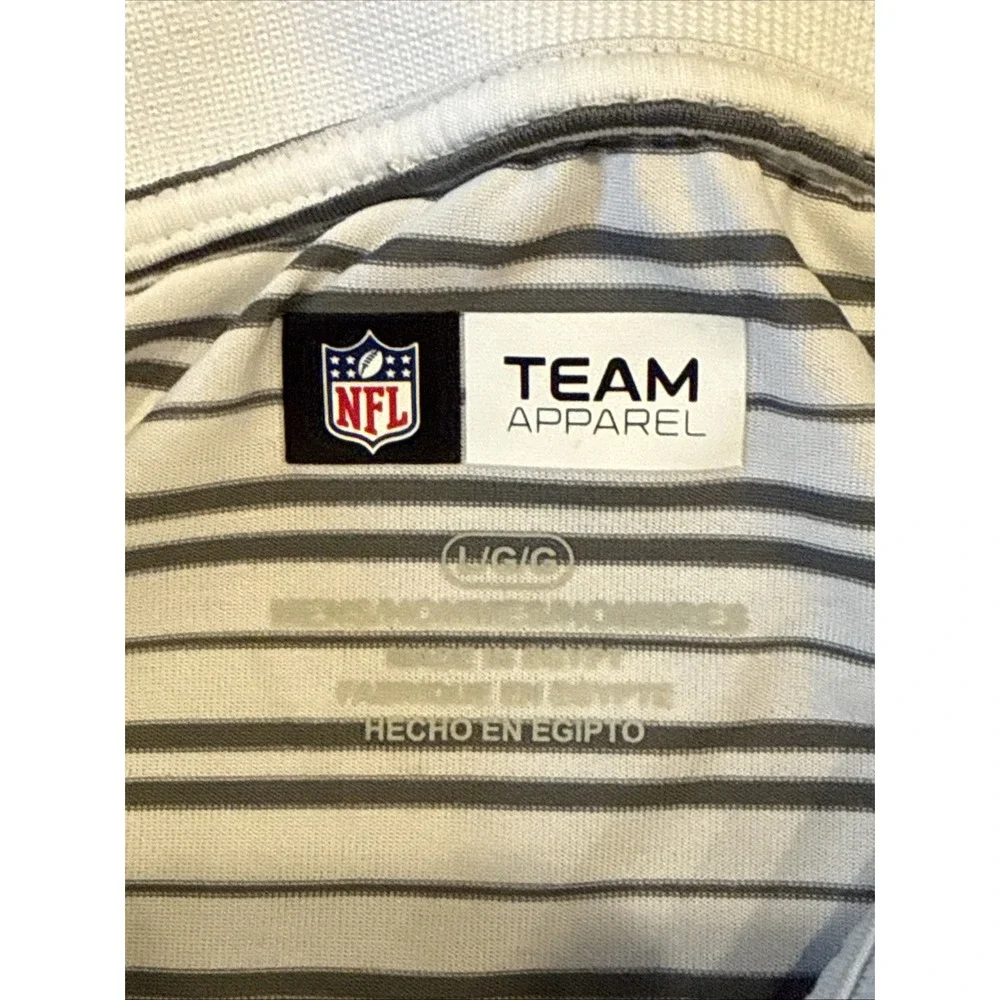 🏈 Cleveland Browns  Mens Large NFL Team Apparel Striped Polo Shirt Performance